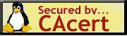 CAcert Logo secured by cacert